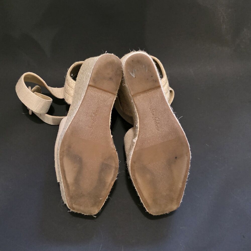 Sam Edelman Vada Wedge Espadrilles Sandals Beige Sz 7 M - Picture 11 of 12